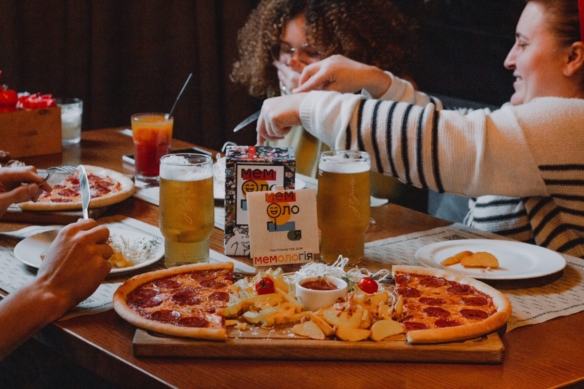 Beer sets for companies and the board game «Memology»